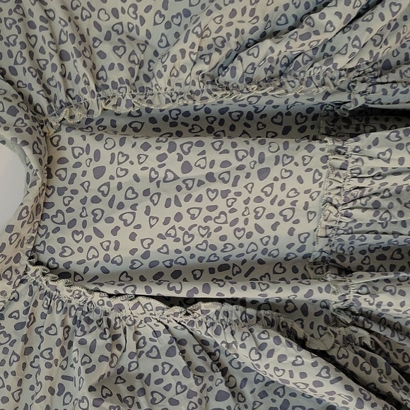 CES FEMME Anthropologie Heart Cheetah Print Babydoll High-Low Button Down Shirt - Picture 7 of 12